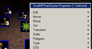 SwatMPStartCluster Properties Menu Selection