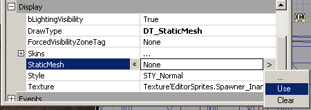 MPSpawner Display Properties